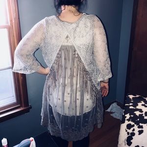 Unique brown cardigan